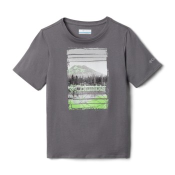 Columbia Peak Point, Camiseta Grises Para Niño | 361425-QGI